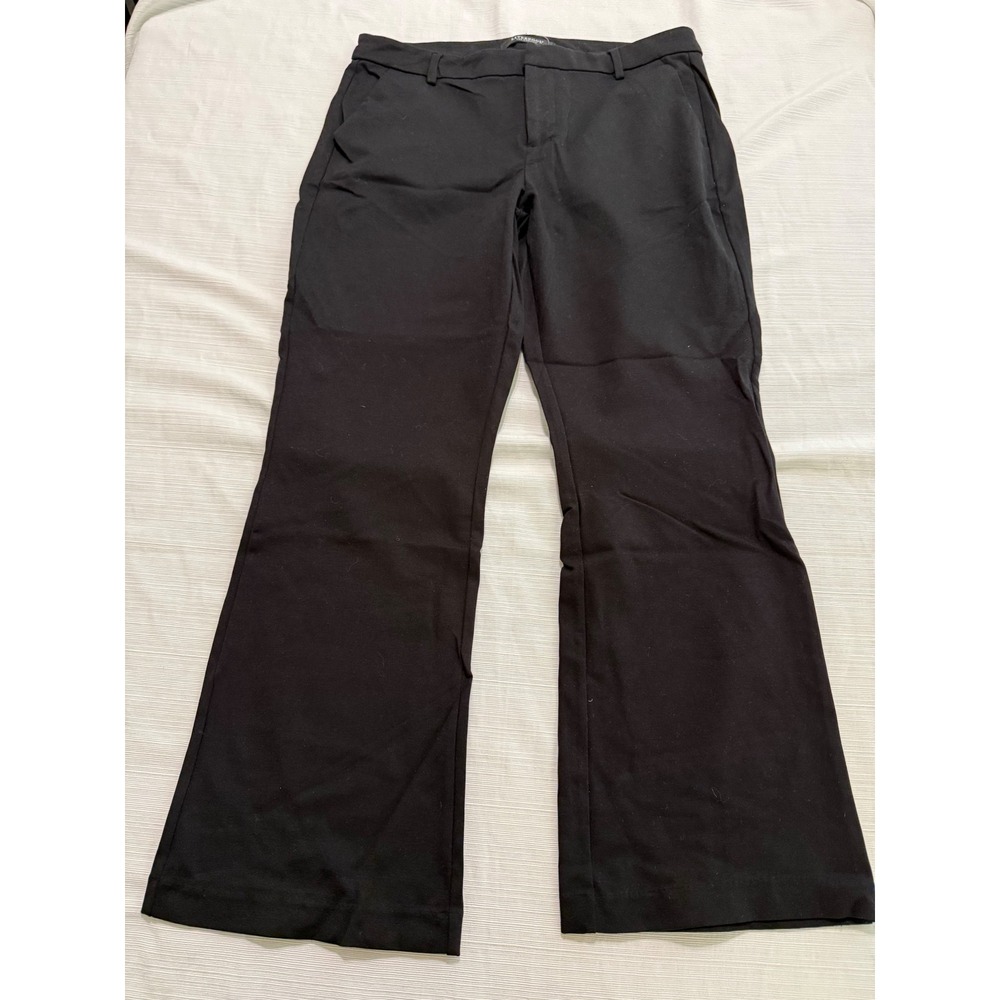 Liverpool Los Angeles Women Black Flare Leg Trousers Size 14/32 Stretch Pants